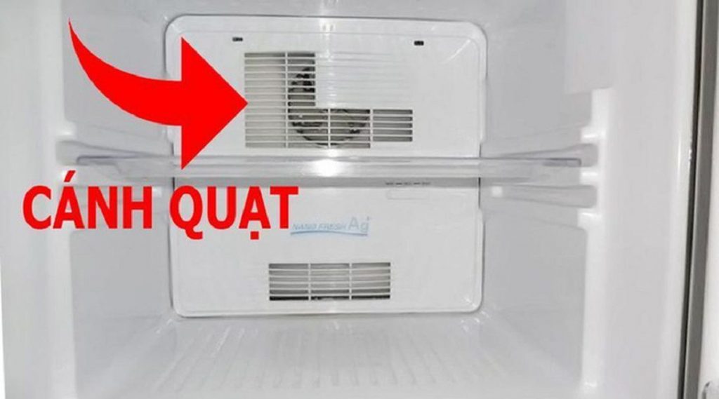 quạt gió tủ lạnh bị tắc