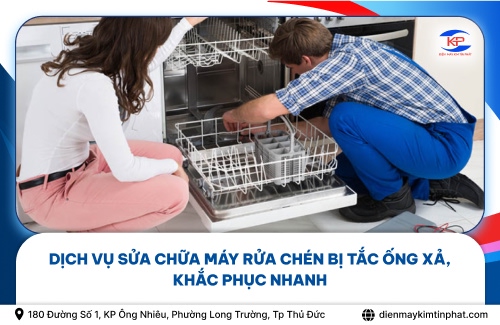 Dịch Vụ Sửa Chữa Máy Rửa Chén Bị Tắc Ống Xả, Khắc Phục Nhanh