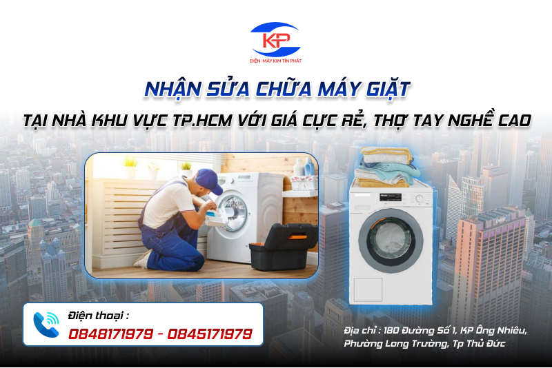 NHẬN SỬA CHỮA MÁY GIẶT TẠI NHÀ TẠI TP.HCM VỚI GIÁ CỰC RẺ, THỢ TAY NGHỀ CAO